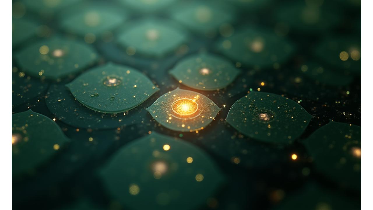En elegant visualisering av flere lag med digitale sikkerhetsskjold og et nettverk av lysende noder som symboliserer dataintegritet og beskyttelse, mot en mørkere, profesjonell bakgrunn.